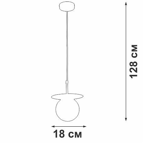Подвесной светильник Vitaluce V29880-8/1S