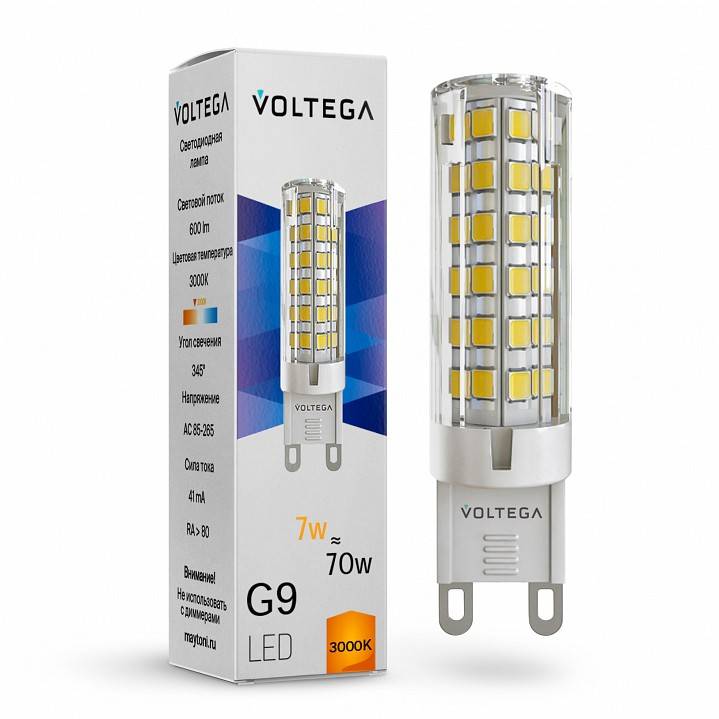 Лампа светодиодная Voltega Capsule G9 7187