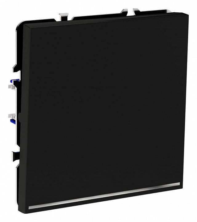 Выключатель проходной одноклавишный с подсветкой без рамки Voltum S70 VLS010408