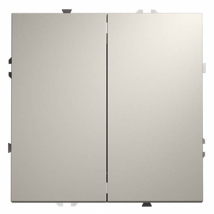 Выключатель двухклавишный без рамки Voltum S70 VLS020103