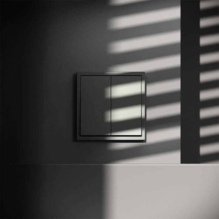 Выключатель двухклавишный без рамки Voltum S70 VLS020106