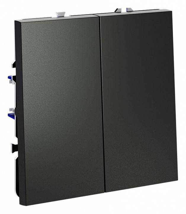 Выключатель двухклавишный без рамки Voltum S70 VLS020606