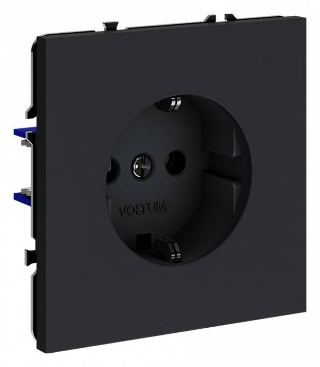 Розетка с заземлением, без рамки Voltum S70 VLS040107