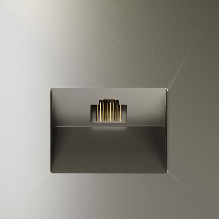 Розетка Ethernet RJ-45 без рамки Voltum S70 VLS060104