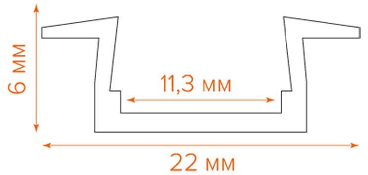 Короб встраиваемый Wolta  WAP-I-22/6/2000-A