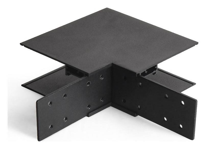 Соединитель угловой внешний для треков накладных Wolta  WML-SOC/01B