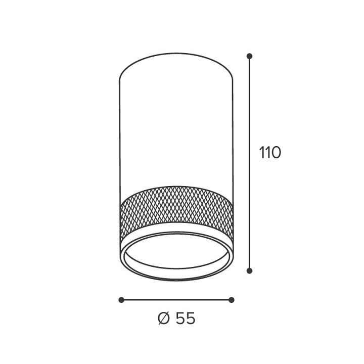 Накладной светильник Wolta Rete WSL-GU10/12BG