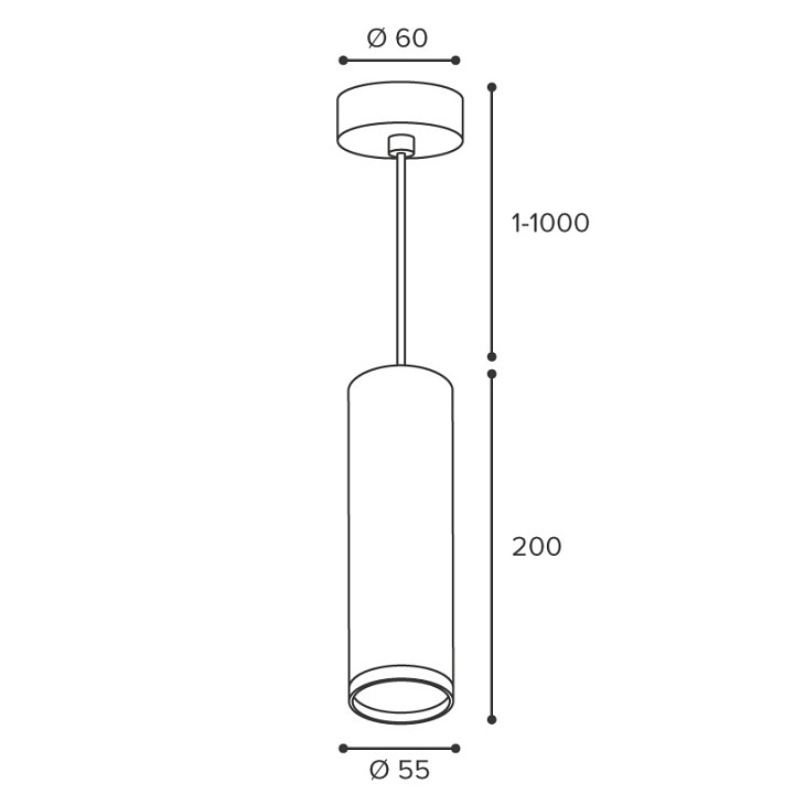 Подвесной светильник Wolta AQUA WSL-GU10/P14B