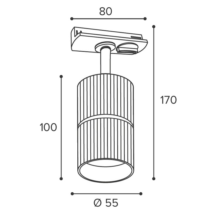 Светильник на штанге Wolta NIMB WTL-GU10/18BG