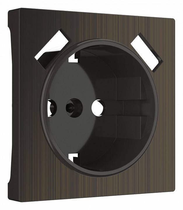 Накладка для розетки с заземлением и 2xUSB Werkel бронза W1179512
