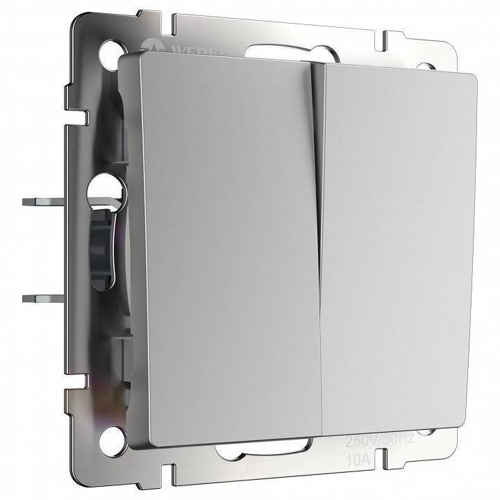 Выключатель двухклавишный без рамки Werkel W1120006