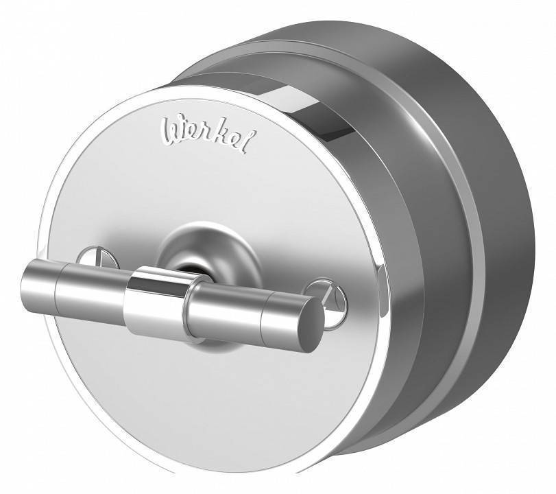 Выключатель одноклавишный с корпусом Werkel Vintage серебро, хром W5812054