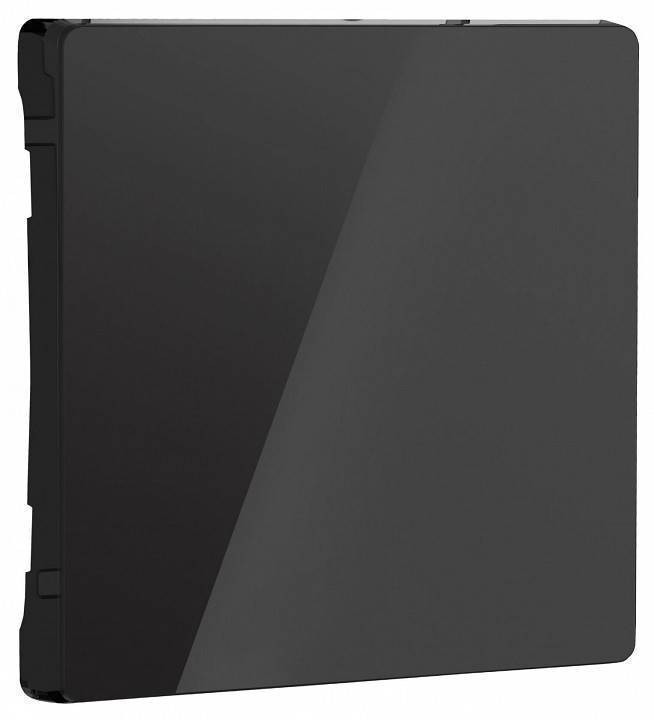 Клавиша для выключателя перекрестного Werkel Черный акрил W1119048