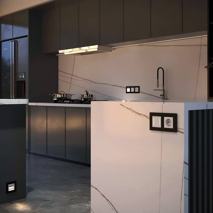 Выключатель сенсорый двухклавишный с подсветкой и функцией Wi-Fi, без рамки Werkel белые W4523001