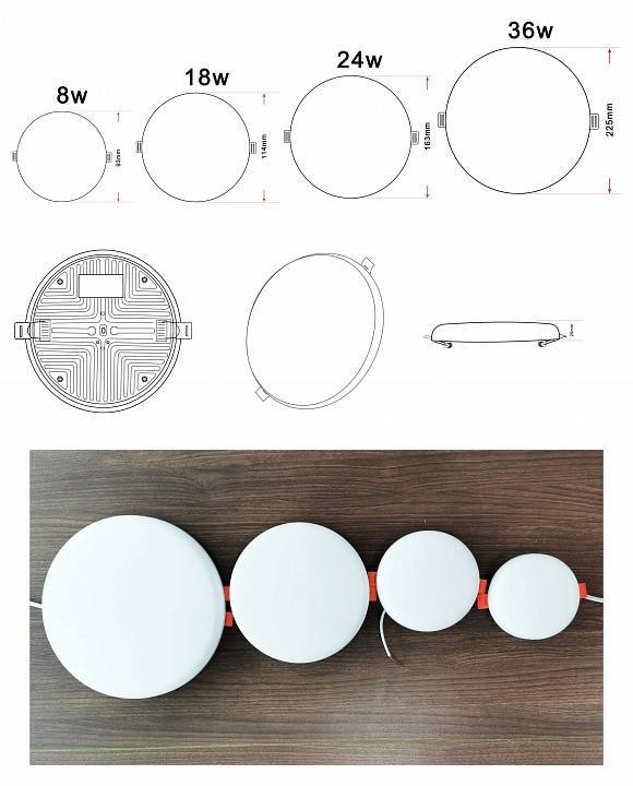 Встраиваемый светильник Zortes CLOUD 18 Вт ZRS.57793.18