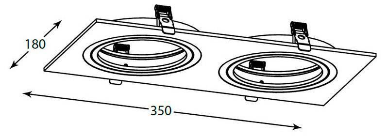 Встраиваемый светильник Zuma Line Boxy 20072-WH