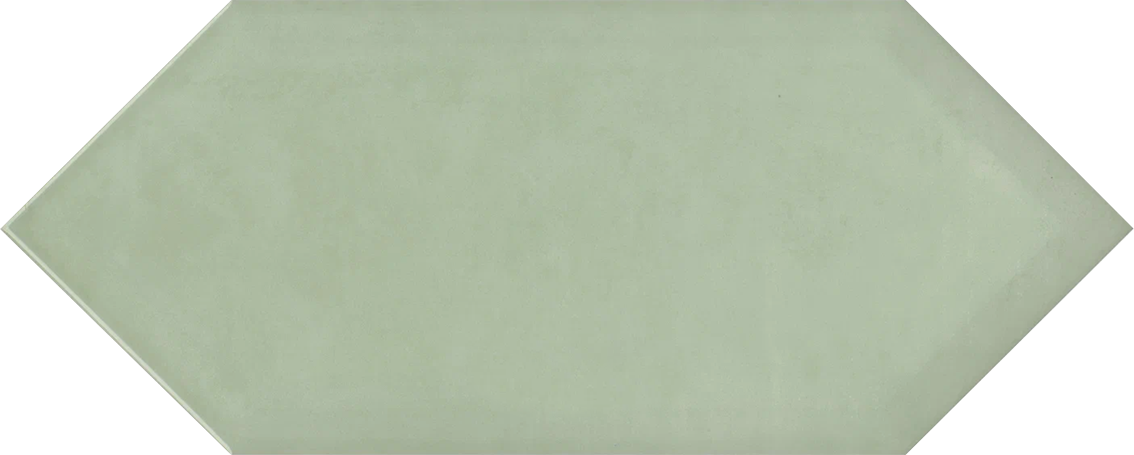 Плитка Kerama Marazzi Фурнаш грань зеленый светлый глянцевый 14х34 см 35026