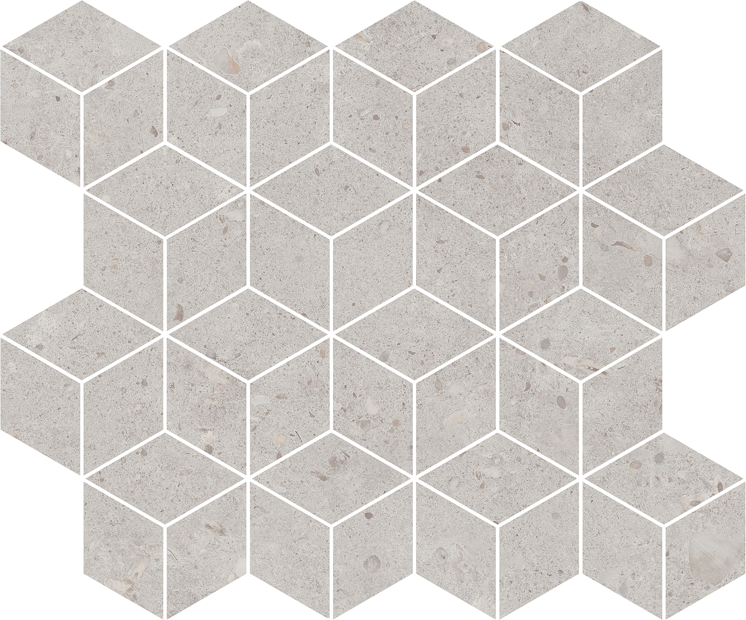 Декор мозаичный Kerama Marazzi Риккарди серый светлый матовый 45x37.5 см T017\14053