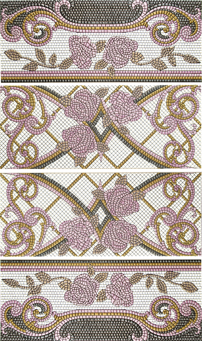 Панно из 4-х плиток Latina Ceramica Columna Baikal Lila 100х60 см х9999011748