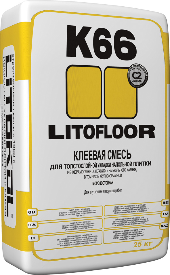 Клеевая смесь Litokol LITOFLOOR K66 25 кг 1470