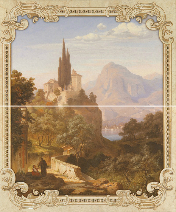 Панно Gracia Ceramica Rotterdam beige 02 50х60 см (из 2 плиток) 010301001740