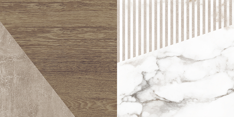 Плитка настенная Laparet Savage коричневый узор 25х50 см 34079