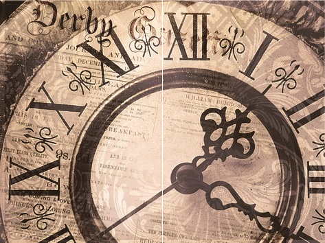 Панно Дельта Керамика Clock P2-2D176 40х30 см (из 2 плиток) P2-2D176