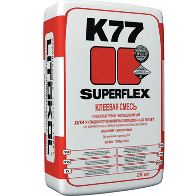 Клей для плитки и керамогранита Litokol SuperFlex K77 25 кг K77
