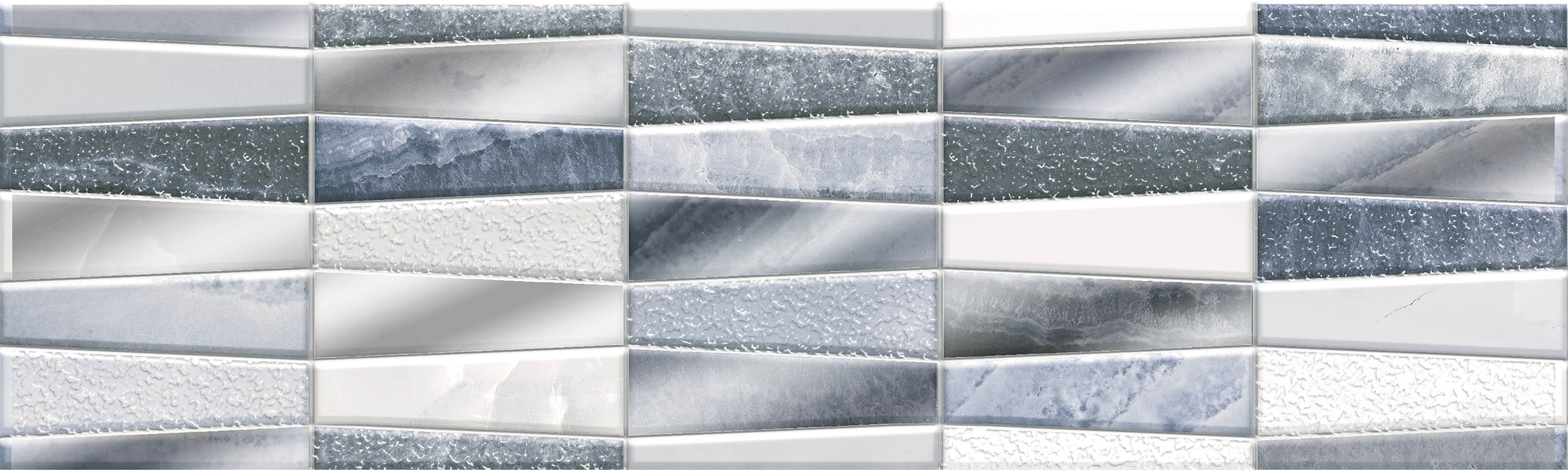 Бордюр Шахтинская плитка Аника голубой 01 25x7.5 см 010200000093