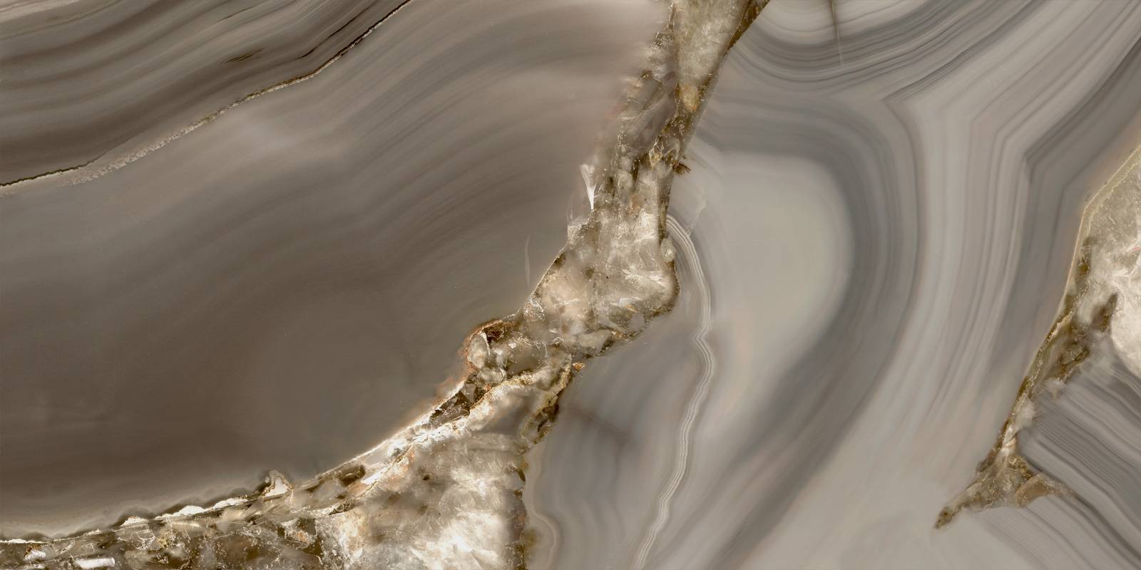 Керамогранит Alma Ceramica Wow Brown суперполированный 600x1200x8 мм 2 шт/уп 60120WOW21HG