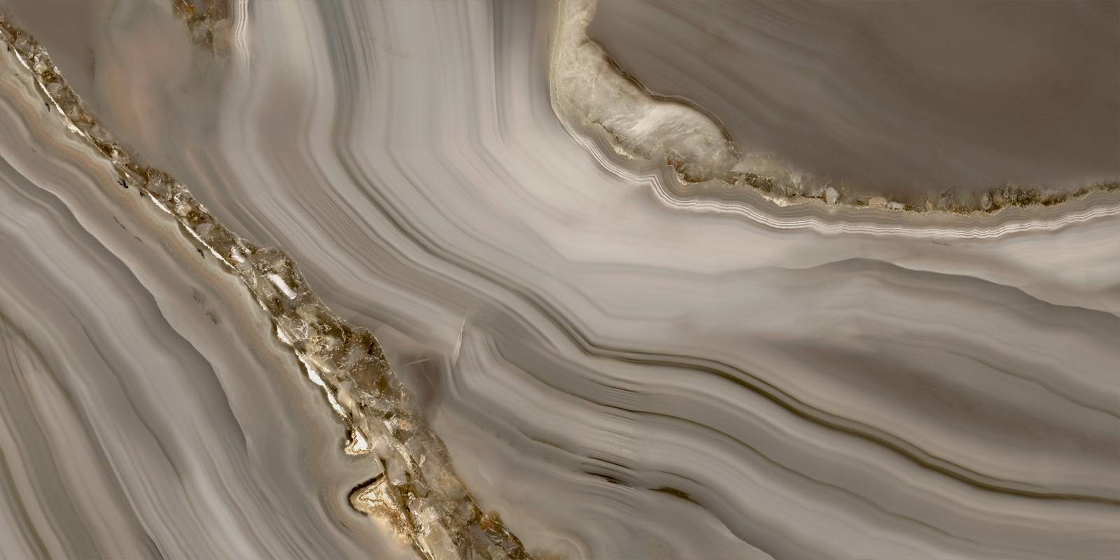 Керамогранит Alma Ceramica Wow Brown суперполированный 600x1200x8 мм 2 шт/уп 60120WOW21HG