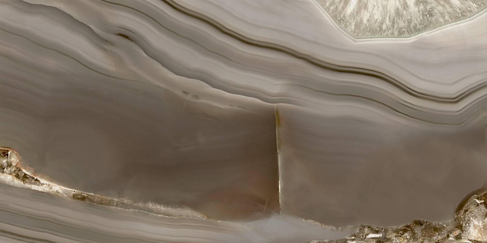 Керамогранит Alma Ceramica Wow Brown суперполированный 600x1200x8 мм 2 шт/уп 60120WOW21HG