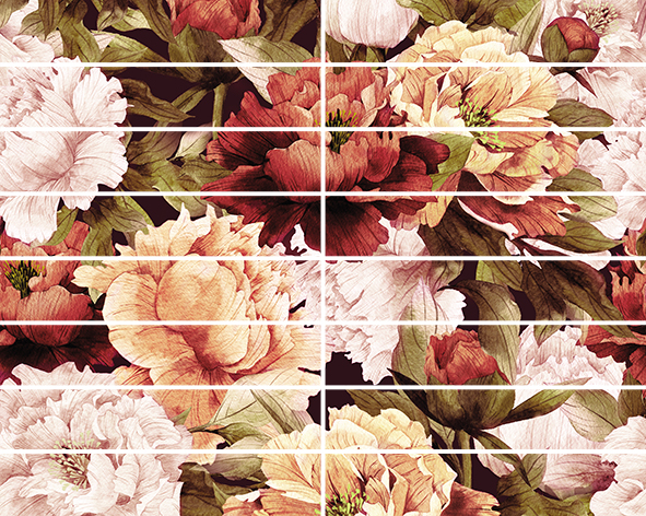 Бордюр Ceramica Classic Peony 4х25 см 9999092050