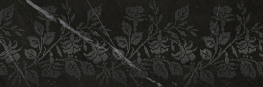 Декор Gracia Ceramica Geneva black 01 25х75 см 010301002039