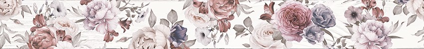 Бордюр LB-Ceramics Шебби Шик белый 7х60 см 1506-0018-1001