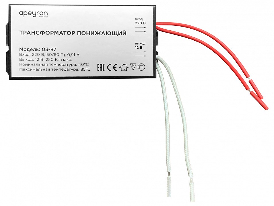 Трансформатор с проводом Apeyron Electrics  03-87