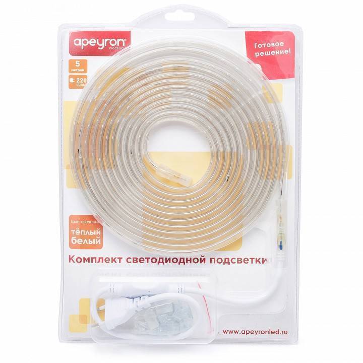 Комплект светодиодной ленты Apeyron RGB 5 м 10-05