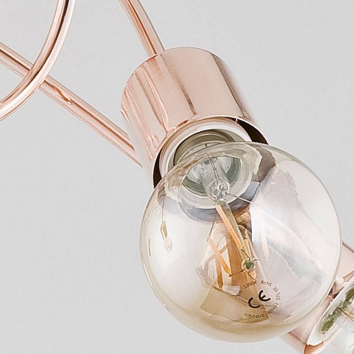 Люстра на штанге Alfa Tango Copper 5 ламп 24325