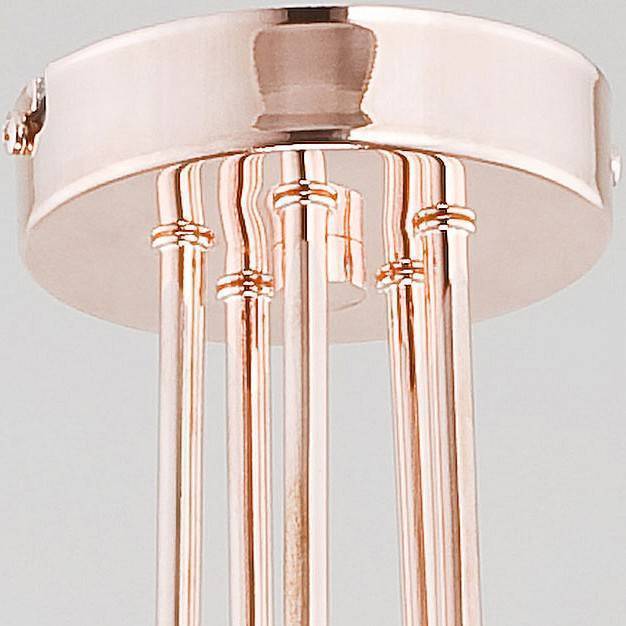 Люстра на штанге Alfa Tango Copper 5 ламп 24325
