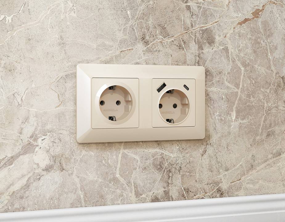 Рамка на 4 поста Ambrella Volt Line AF110304