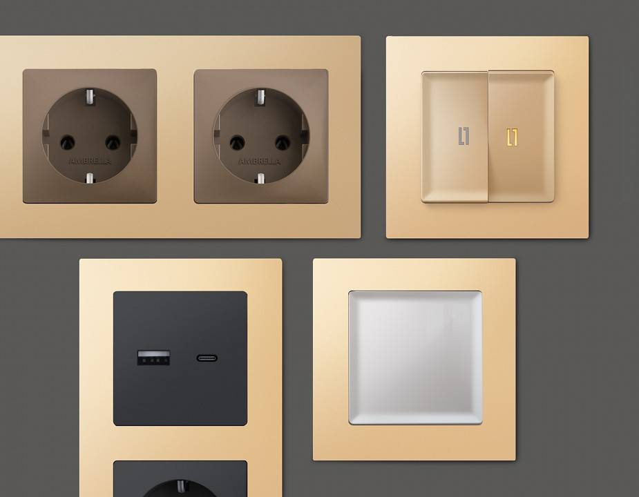 Рамка на 2 поста Ambrella Volt Techno AF220602