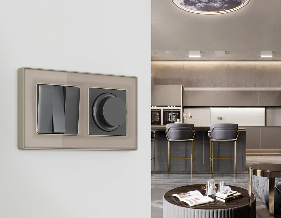 Рамка на 1 пост Ambrella Volt Arctic AF580361