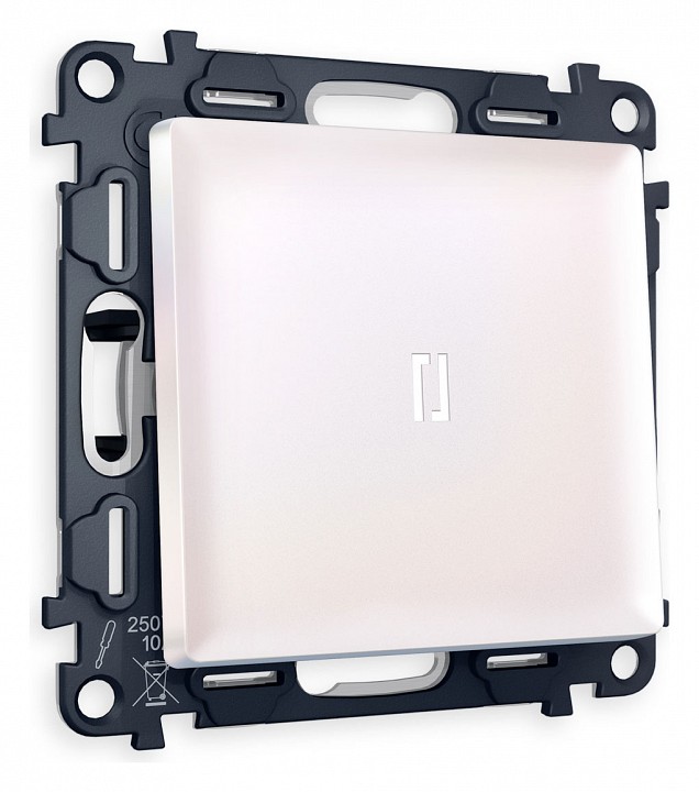 Выключатель проходной одноклавишный с подсветкой Ambrella Volt Quant MA202035