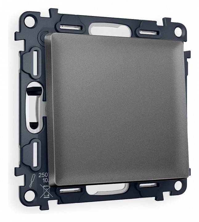 Выключатель одноклавишный без рамки Ambrella Volt Quant MA651010