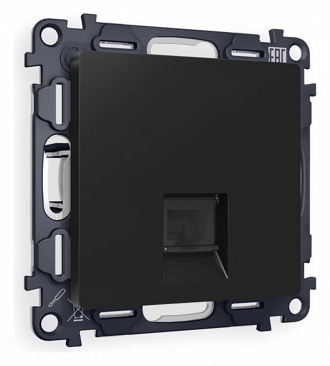 Розетка телефонная RJ-11 со штрокой, без рамки Ambrella Volt Quant MA812030