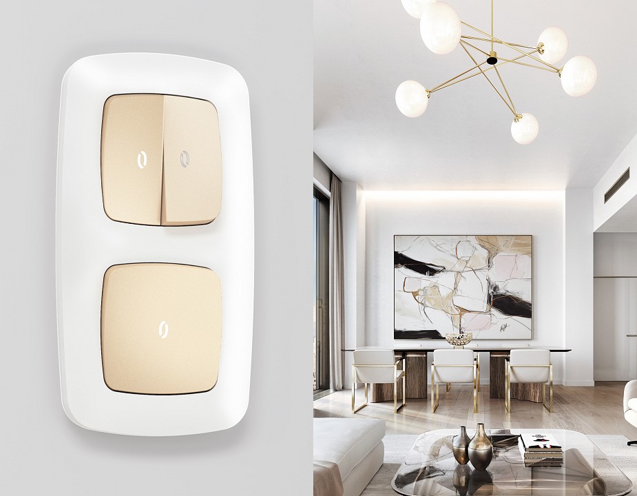 Рамка на 3 поста Ambrella Volt Ecta OF140123