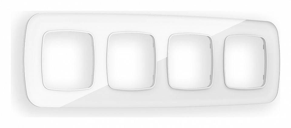 Рамка на 4 поста Ambrella Volt Radian Стекло органическое OF320104