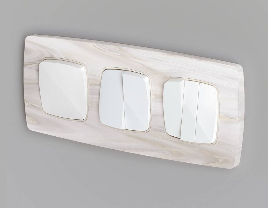 Клавиши для выключателя трехклавишного Ambrella Volt Quant OP1050