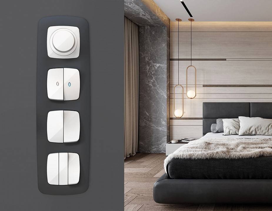 Клавиши для выключателя трехклавишного Ambrella Volt Quant OP1050