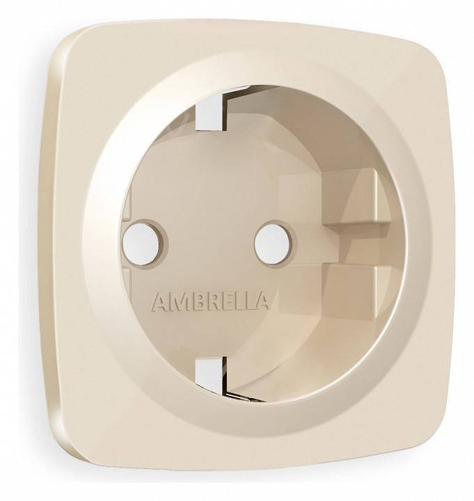 Накладка для розетки с заземлением Ambrella Volt Quant OP3060